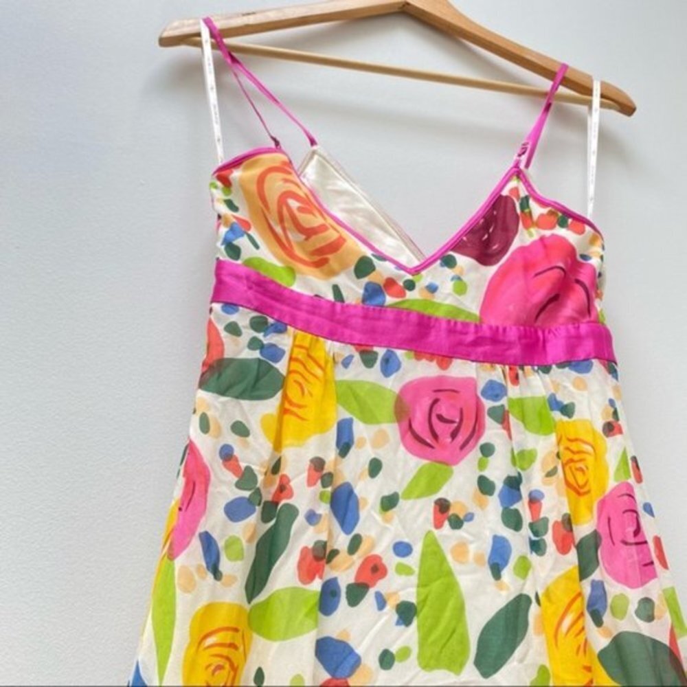 NWT Sue Wong Dress Floral Maxi Silk Women‎ Size 0 - Picture 3 of 10
